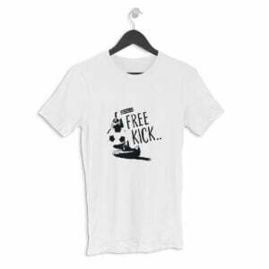 Football Free Kick Men's Round Neck Half Sleeve T-shirt