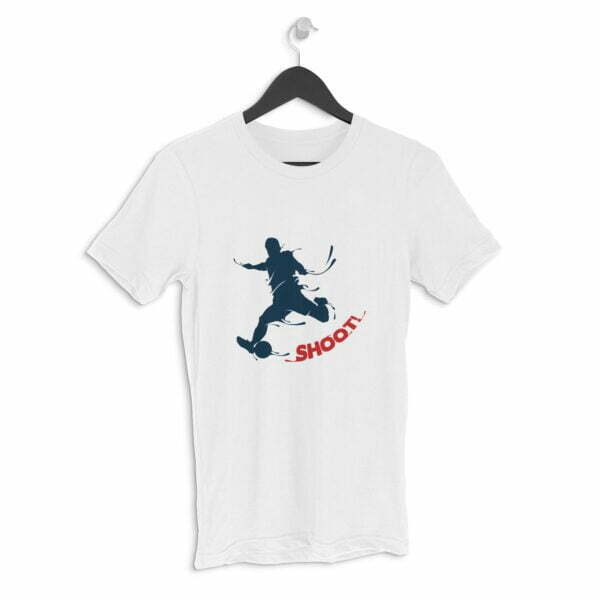 Football Shoot Men's Round Neck Half Sleeve T-shirt