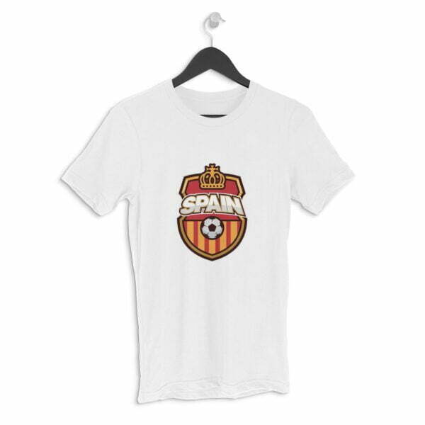 Spain Football Men's Round Neck Half Sleeve T-shirt