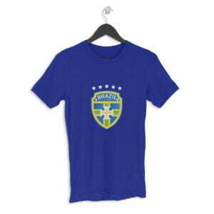 Brazil Football Men's Round Neck Half Sleeve T-shirt