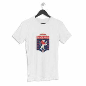 England Football Men's Round Neck Half Sleeve T-shirt