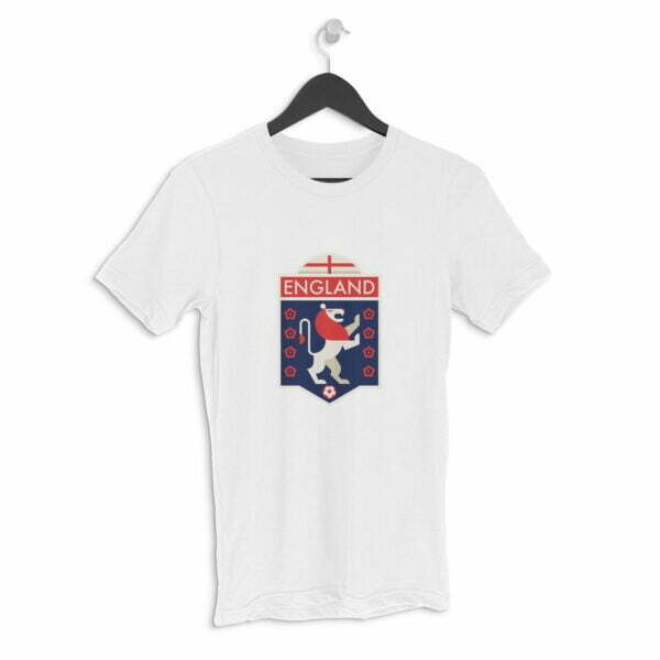 England Football Men's Round Neck Half Sleeve T-shirt