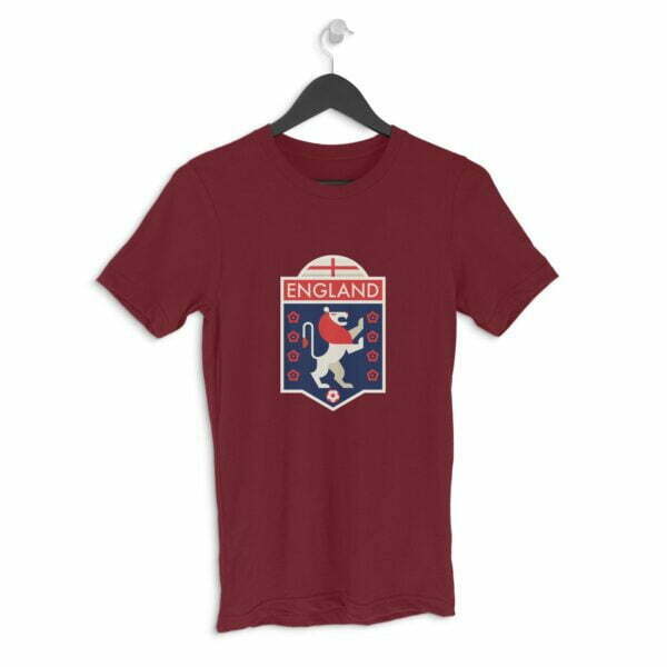 England Football Men's Round Neck Half Sleeve T-shirt
