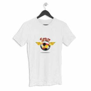 Spain Football Men's Round Neck Half Sleeve T-shirt