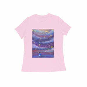 Sky Abstract Art Women's Round Neck T-shirt