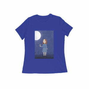 Night Moon Women's Round Neck T-shirt