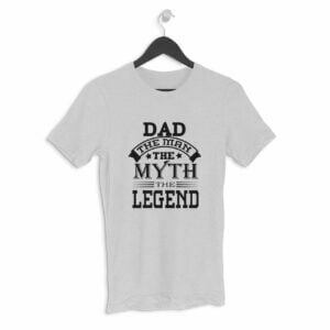 Dad The Legend Men's Round Neck Half Sleeve T-shirt