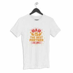 Dad Best Partner Men's Round Neck Half Sleeve T-shirt
