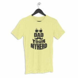 Dad My Hero Men's Round Neck Half Sleeve T-shirt