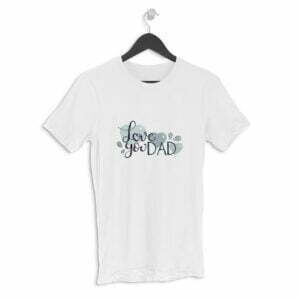 Dad Love Men's Round Neck Half Sleeve T-shirt its clover
