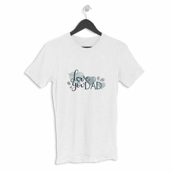 Dad Love Men's Round Neck Half Sleeve T-shirt its clover