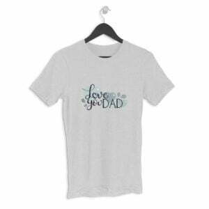 Dad Love Men's Round Neck Half Sleeve T-shirt its clover