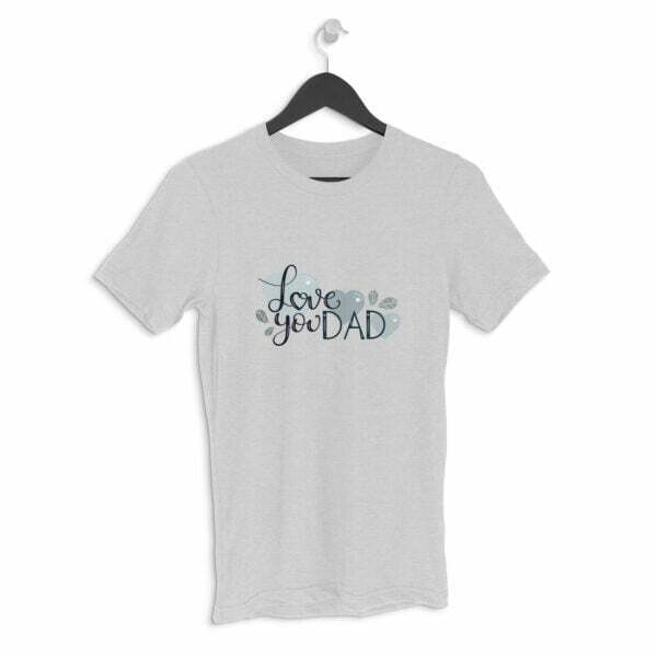 Dad Love Men's Round Neck Half Sleeve T-shirt its clover