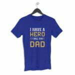 Dad Hero Men's Round Neck Half Sleeve T-shirt its clover