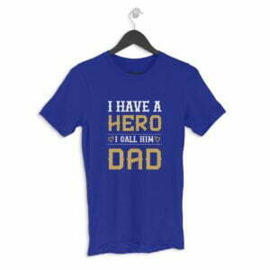 Dad Hero Men's Round Neck Half Sleeve T-shirt its clover