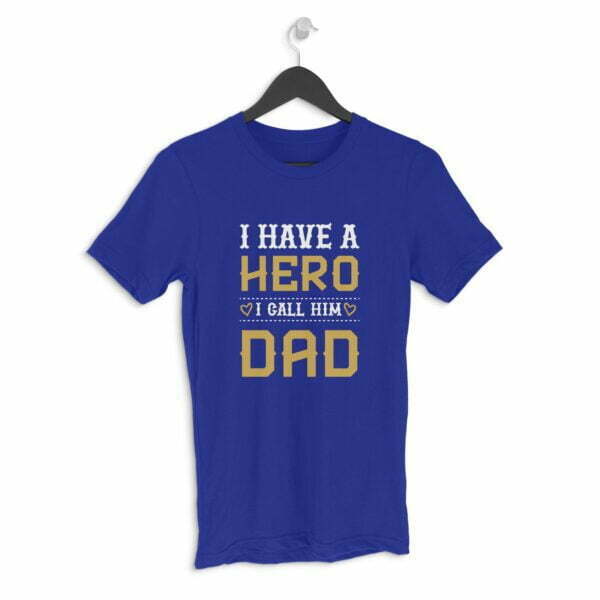 Dad Hero Men's Round Neck Half Sleeve T-shirt its clover