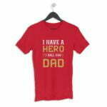 Dad Hero Men's Round Neck Half Sleeve T-shirt its clover
