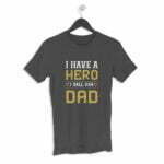 Dad Hero Men's Round Neck Half Sleeve T-shirt its clover
