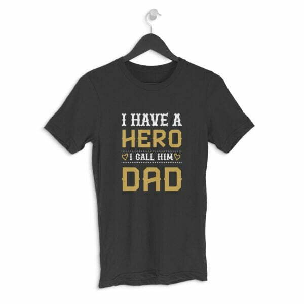Dad Hero Men's Round Neck Half Sleeve T-shirt its clover