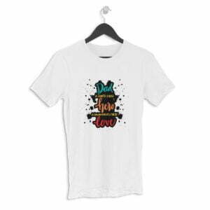 Dad Son Daughter Hero Men's Round Neck Half Sleeve T-shirt