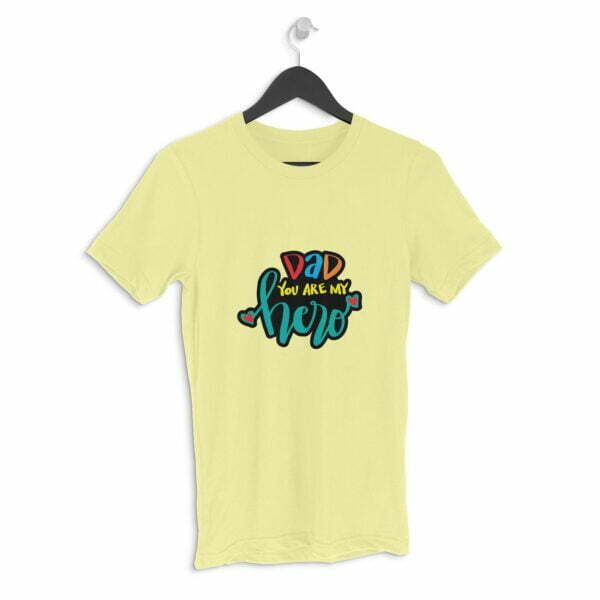 Dad my Hero Men's Round Neck Half Sleeve T-shirt its clover