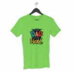 World Best Dad Men's Round Neck Half Sleeve T-shirt its clover