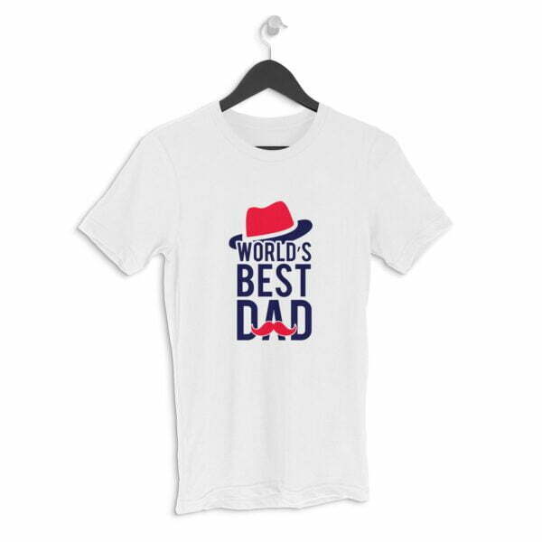 Best Dad in World Men's Round Neck Half Sleeve T-shirt its clover