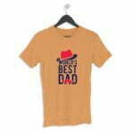 Best Dad in World Men's Round Neck Half Sleeve T-shirt its clover