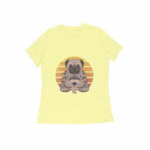 Yoga Pug Women's Round Neck T-shirt