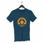Yoga Men's Round Neck Half Sleeve T-shirt its clover