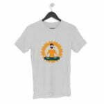 Yoga Men's Round Neck Half Sleeve T-shirt its clover