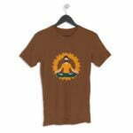 Yoga Men's Round Neck Half Sleeve T-shirt its clover