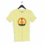 Yoga Men's Round Neck Half Sleeve T-shirt its clover