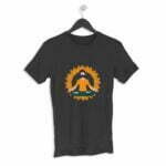 Yoga Men's Round Neck Half Sleeve T-shirt its clover