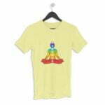 Yoga Mantra Men's Round Neck Half Sleeve T-shirt its clover