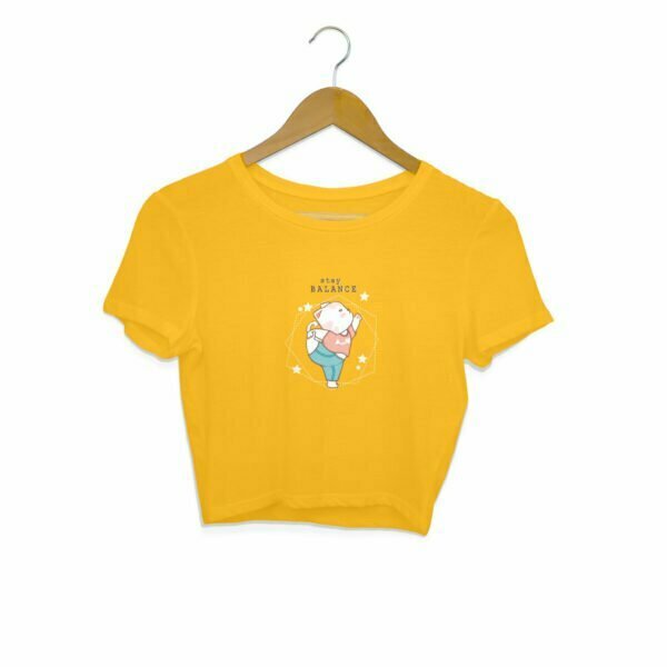 Yoga Balance Women's Crop Top its clover
