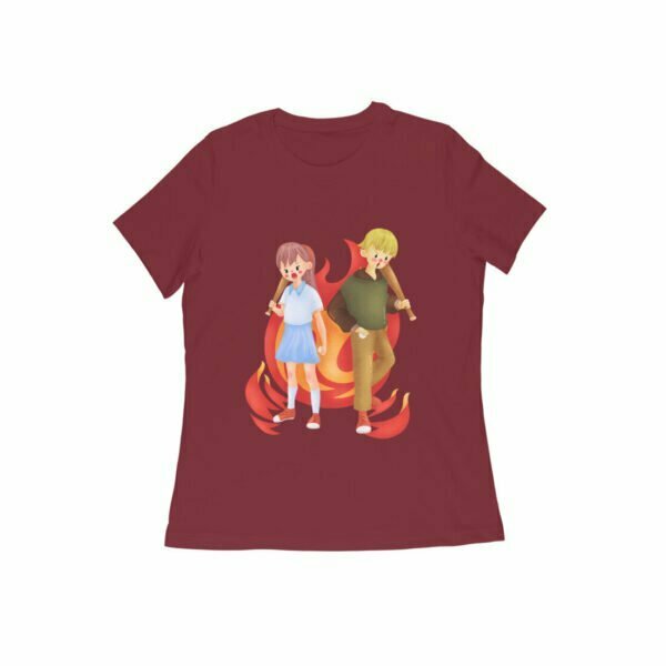 Brother Sister Women's Round Neck T-shirt its clover