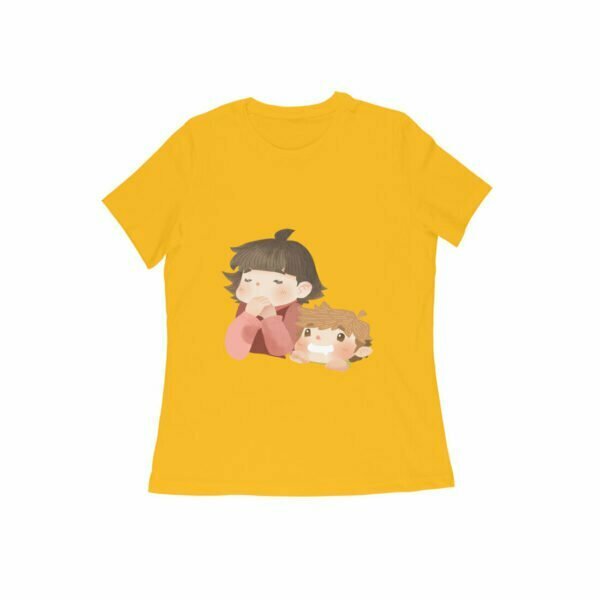 Sister Brother Women's Round Neck T-shirt its clover