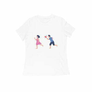 Sister Brother Moments Women's Round Neck T-shirt its clover