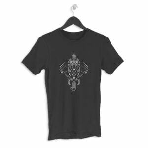 Ganesha Art Men's Round Neck Half Sleeve T-shirt