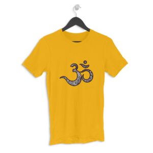OM Men's Round Neck Half Sleeve T-shirt its clover
