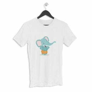 Ganesha Cuteness Men's Round Neck Half Sleeve T-shirt its clover
