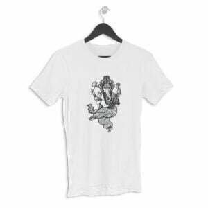 Ganesha Power God Men's Round Neck Half Sleeve T-shirt its clover
