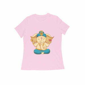 Ganesha God Women's Round Neck T-shirt its clover