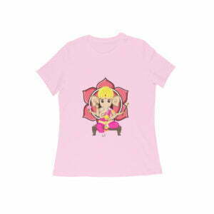 Ganesha Blessing Women's Round Neck T-shirt its clover