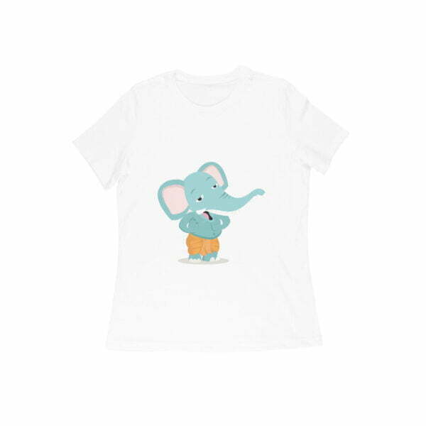 Ganesha Cuteness Women's Round Neck T-shirt its clover