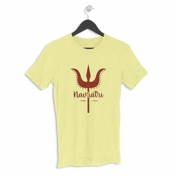 Navratri Men's Round Neck Half Sleeve T-shirt its clover