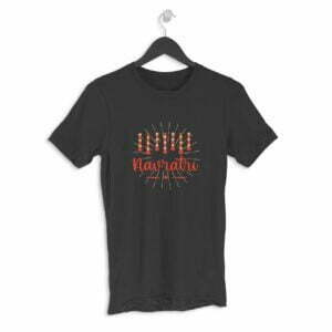 Navratri Style Men's Round Neck Half Sleeve T-shirt