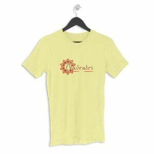 Navratri Durga Style Men's Round Neck Half Sleeve T-shirt