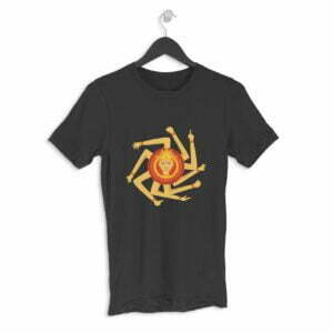 Durga Maa Style Men's Round Neck Half Sleeve T-shirt